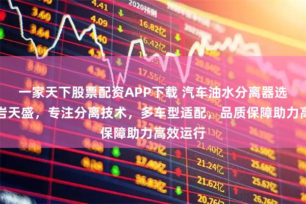一家天下股票配资APP下载 汽车油水分离器选浙江黄岩天盛，专注分离技术，多车型适配，品质保障助力高效运行