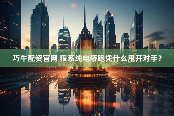 巧牛配资官网 狼系纯电轿跑凭什么甩开对手？